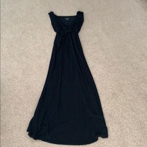 Black tank maternity dress